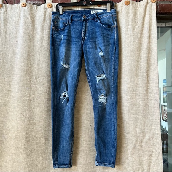 Pistola distressed jeans zipper hems 30 x 26” ankle - Picture 8 of 9